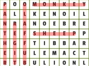 Animals Word Search Image