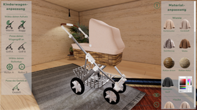 Kinderwagen-Konfigurator (Realtime 3D) screenshot