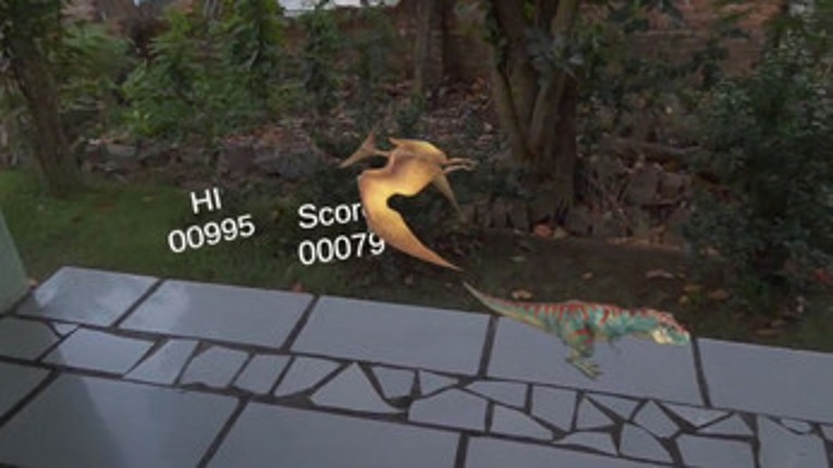 T-Rex Runner Mixed Reality screenshot