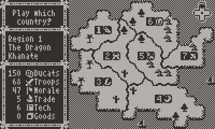 Conquest of Helios (Playdate) screenshot