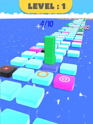 Cube Stack Run - Bridge Hop screenshot
