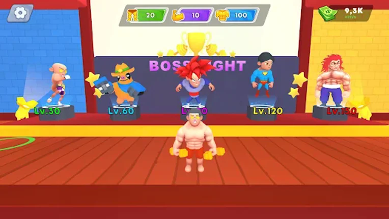Lifting Super Hero Gym Clicker Image