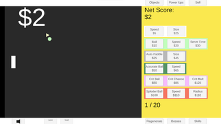 Idle PONG screenshot