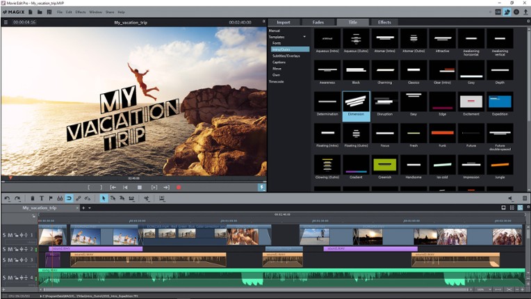 MAGIX Video deluxe 2017 Steam Edition screenshot