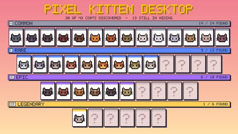 Pixel Kitten Desktop Image