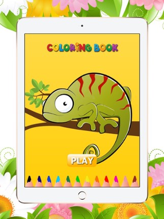 Reptile Coloring Book Paint iguana,turtle and more screenshot