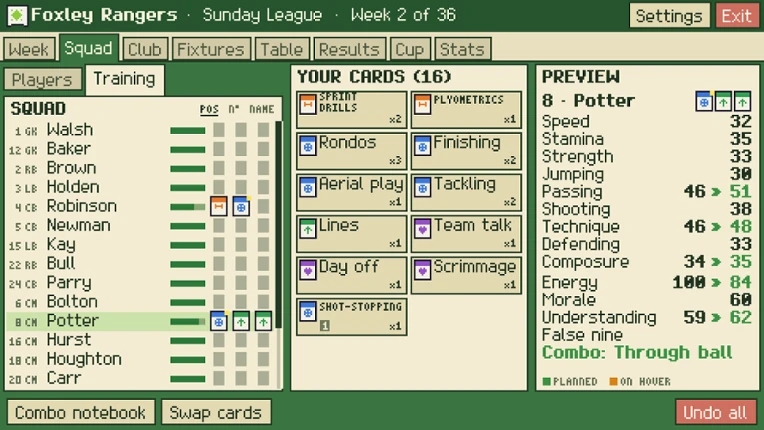 Tiny Club Manager screenshot