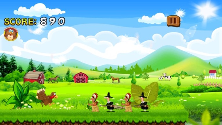 Turkey Run : Turbo Tom's Running from Pilgrim &amp; Indian Friends screenshot