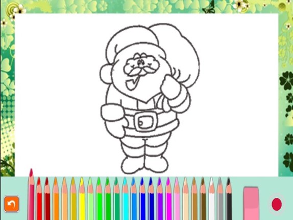 Christmas wishes photo coloring book for kids Image