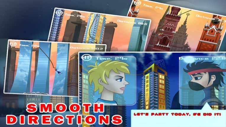 City Spider Swing-ing Free : Cool addictive world surfers escape game , the best bouncy app for boys and kids screenshot