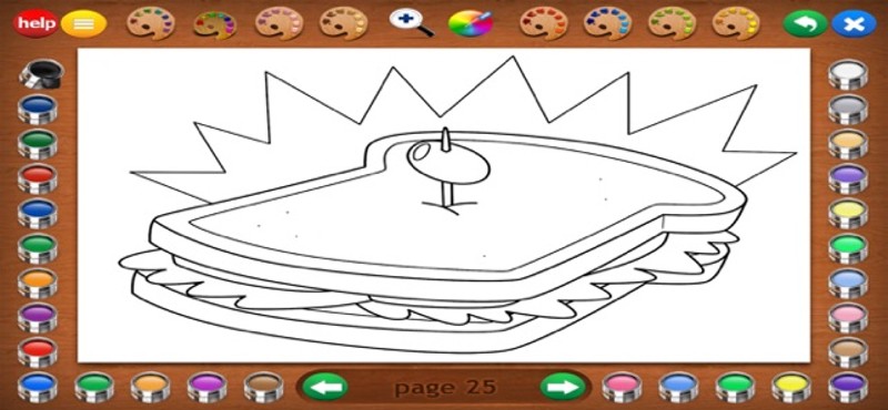 Eating Healthy Coloring Book Image
