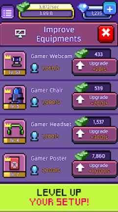 xStreamer: Idle Simulator Game screenshot