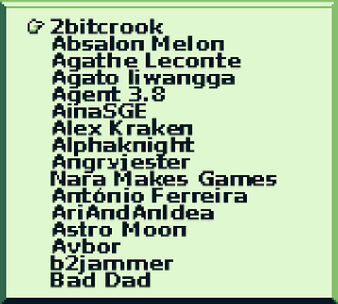 GB Pixel Jam 2023 Gallery screenshot