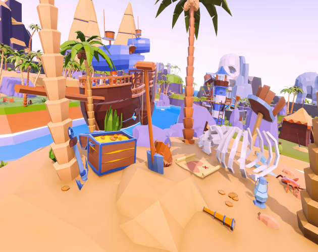 Games like Tropical Pirate Island - Unity URP