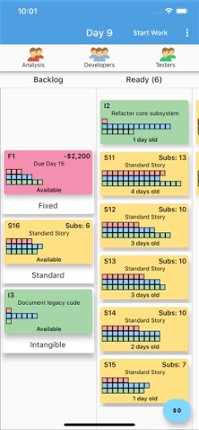 Kanban Simulator screenshot