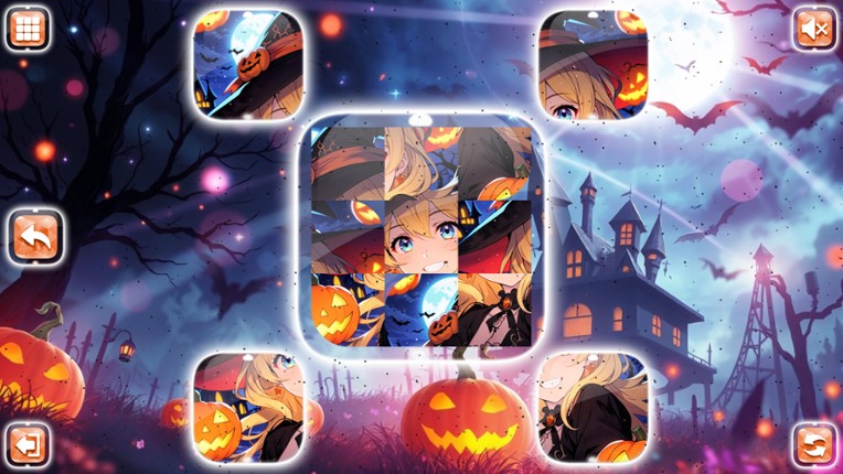 Lovely Anime Puzzle: Halloween screenshot