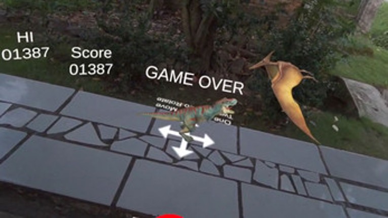 T-Rex Runner Mixed Reality screenshot