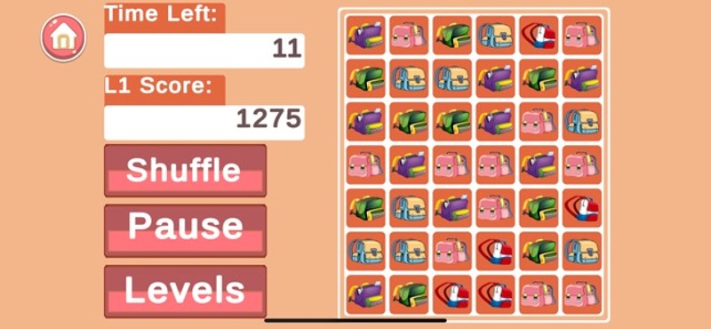 Backpack Bounce Match 3 screenshot