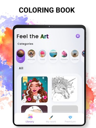 Coloring book Color by number screenshot