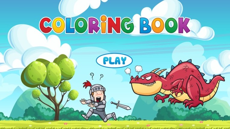 Dragon Coloring Book - Painting Game for Kids screenshot