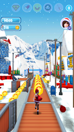 Santa Girl Run screenshot