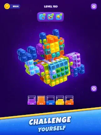 Gem Mosaic: 3D Sort Puzzle screenshot