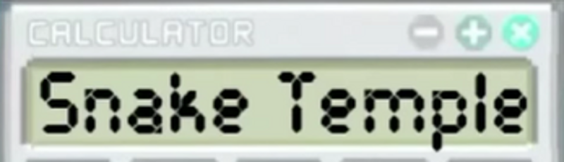 Calculator (Snake Temple) Image
