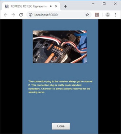RCPRESS Installing Brushless ESC screenshot