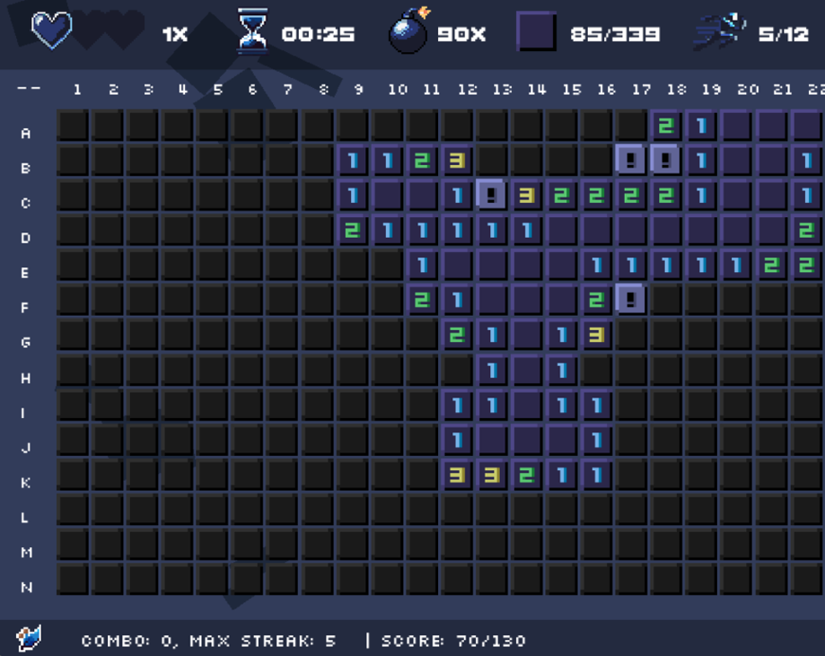Games like SprintSweeper - A Pace-Focused MineSweeper made with PyGame!