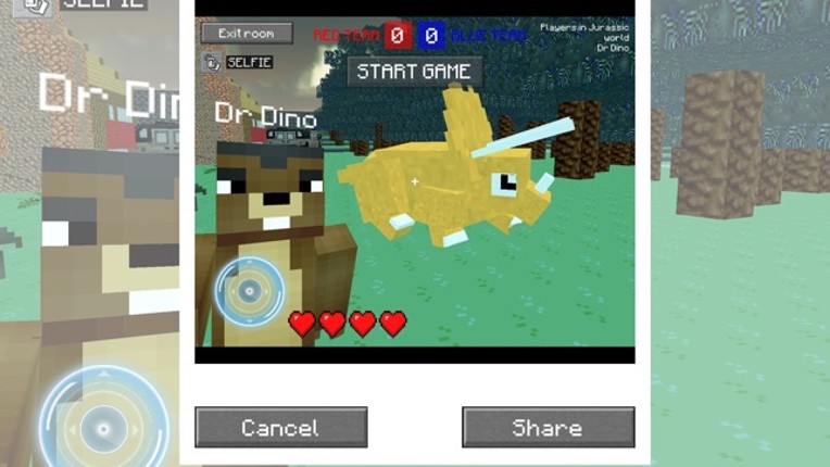 Jurassic Craft Dino Hunter - Tuvok Multiplayer With Mine Mini Skins for MC Pocket Remastered Edition screenshot