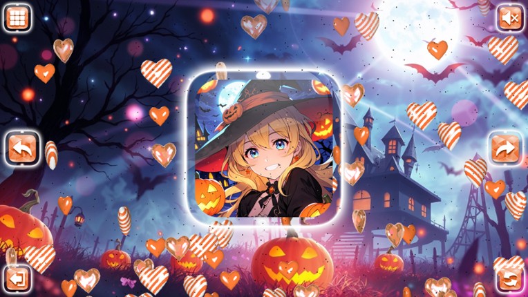 Lovely Anime Puzzle: Halloween screenshot
