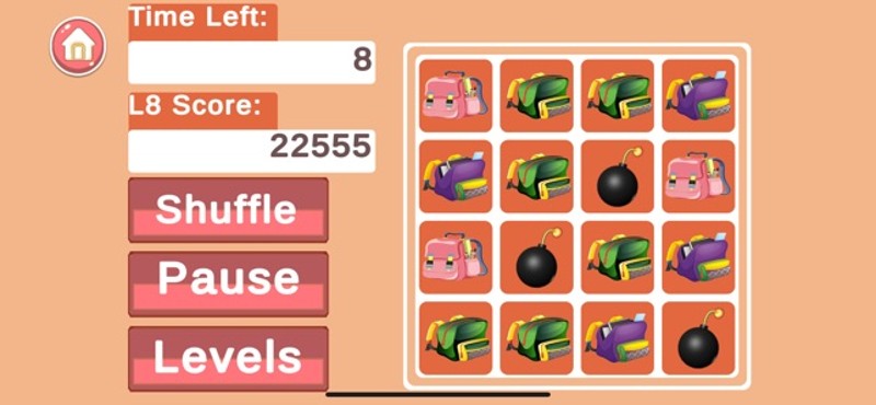 Backpack Bounce Match 3 screenshot