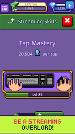 xStreamer: Idle Simulator Game screenshot