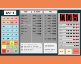 SAP-1 Emulator: Assembly programming Image