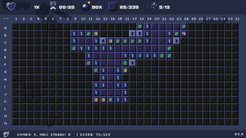SprintSweeper - A Pace-Focused MineSweeper made with PyGame! Image