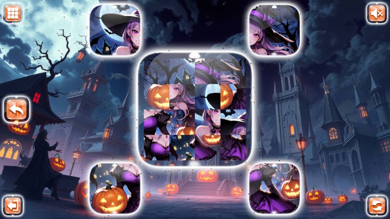 Lovely Anime Puzzle: Halloween screenshot