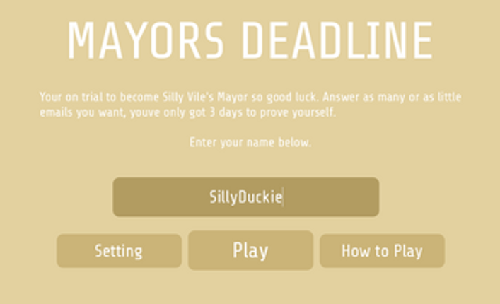 Mayor's Deadline Image
