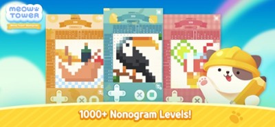 Meow Tower - Nonogram Puzzle Image