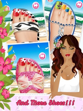 Seaside Feet Salon Girl Game Nail Art Beauty Cute Designs And Manicure Ideas screenshot