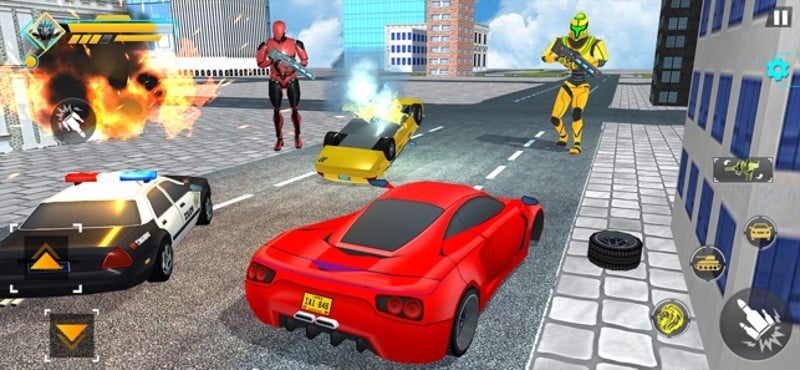 Superhero Robot Alien Rescue screenshot