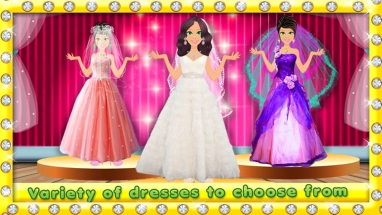 Wedding Salon Dress up-Free Fashion design game for girls,kids,brides,grooms &amp; teens screenshot
