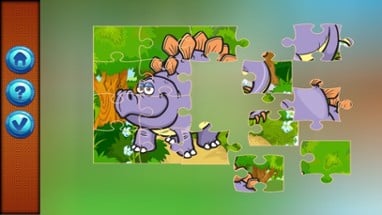 Dinosaur Jigsaw Puzzle for Kid Learning Games Image