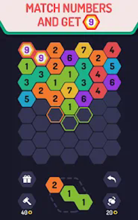 UP 9 Hexa Puzzle! Merge em all screenshot