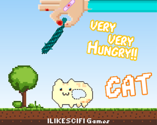 Very Very Hungry Cat Image