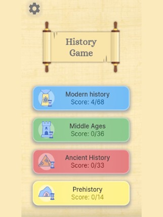 History Game screenshot