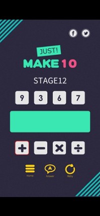 Just make 10  Simple math game Image