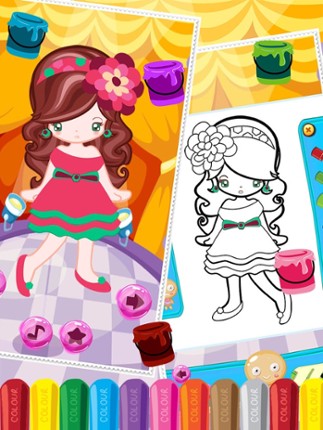 Little Girl Fashion Coloring World Drawing Educational Kids Game screenshot