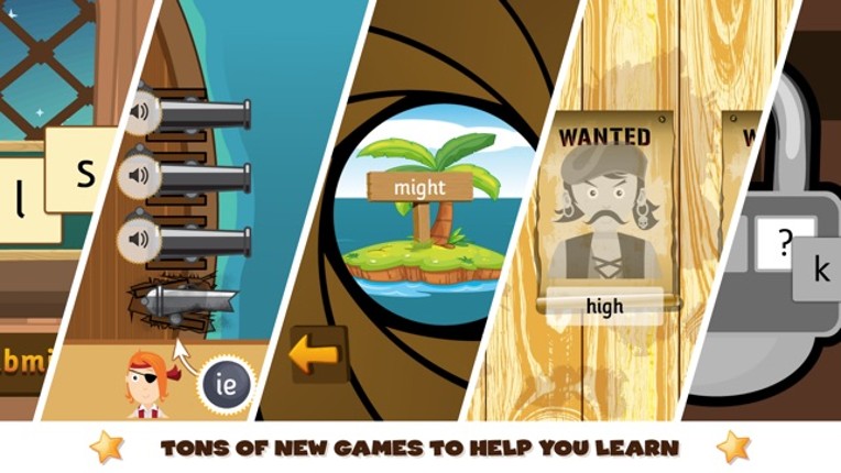 Pirate Phonics 2 : Kids learn to read! screenshot