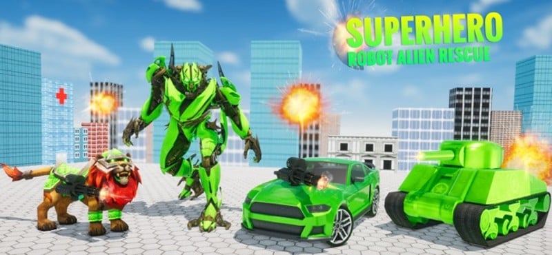 Superhero Robot Alien Rescue screenshot