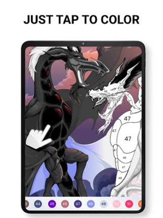 Coloring book Color by number screenshot